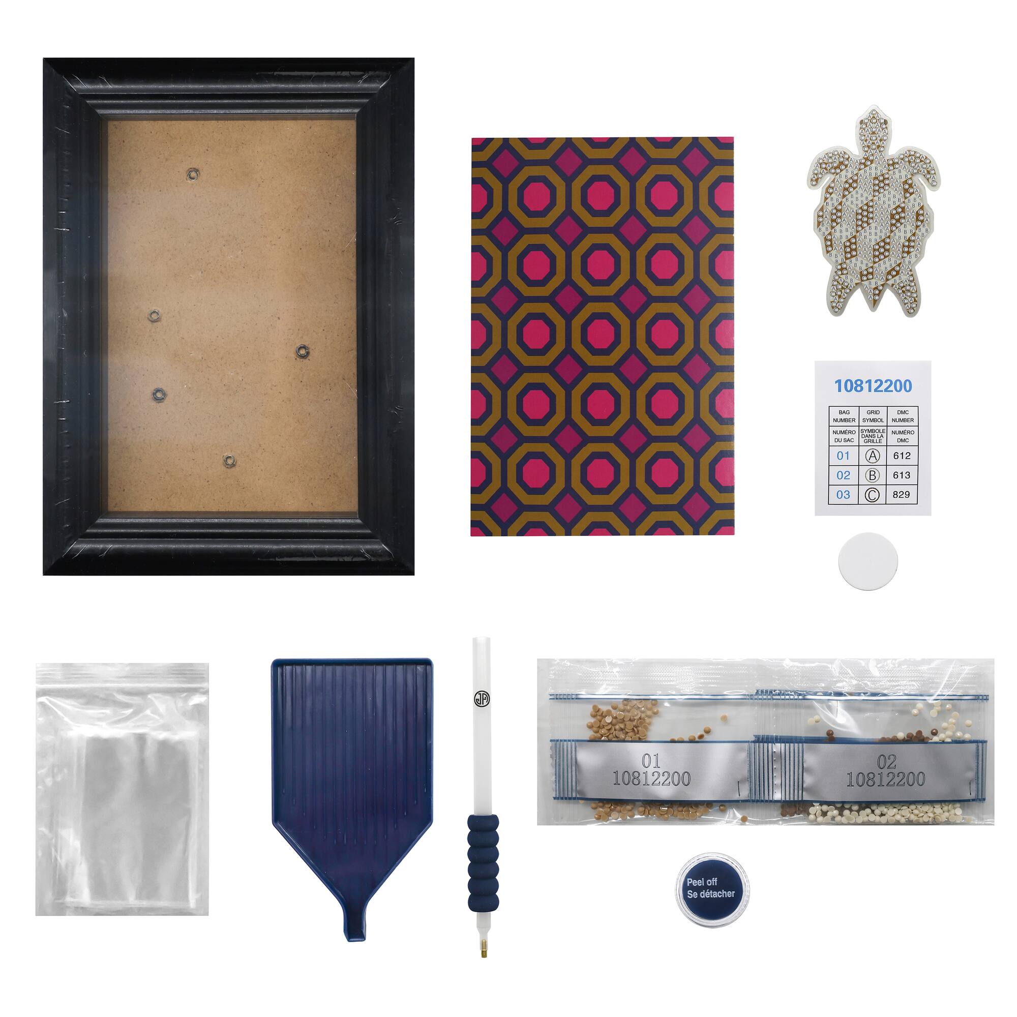 Jonathan Adler x Michaels 4" x 6" Tortoise Diamond Art Frame Kit